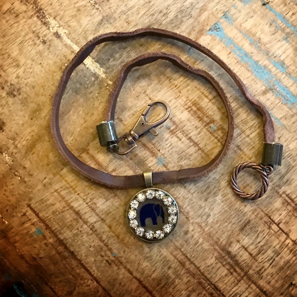 CONVERTIBLE Boho Elephant Necklace/Wrap Bracelet - Picture 2 of 7